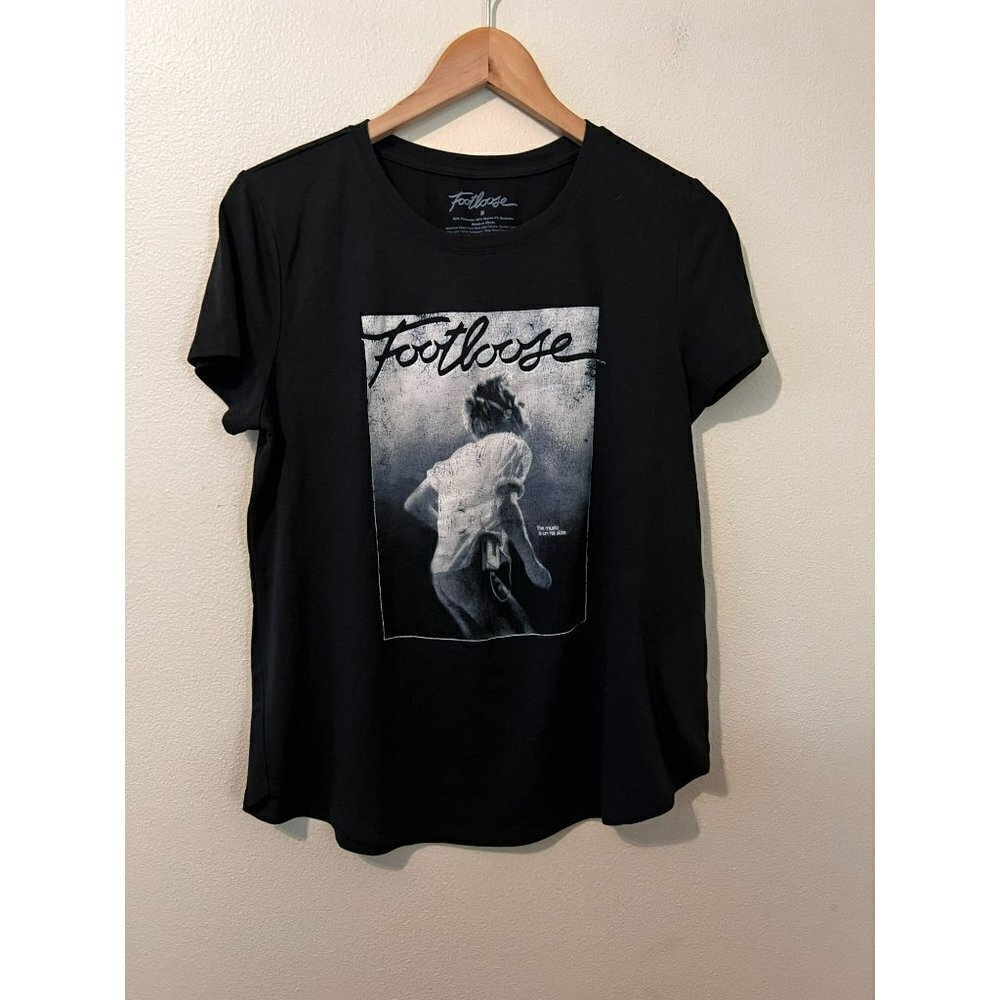 Women's Footloose Kevin Bacon Graphic Tee Size M [EXCELLENT]